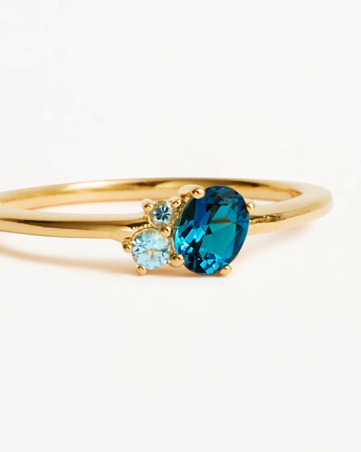 18k Gold Vermeil Kindred Birthstone Ring - December - Image 3
