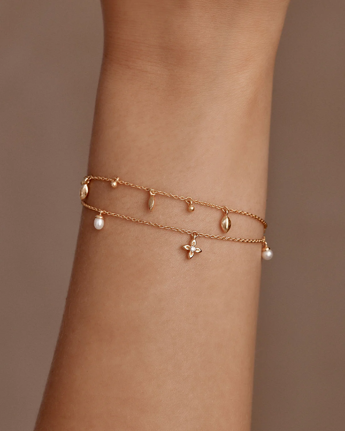 18k Gold Vermeil Live in Peace Bracelet - Image 5