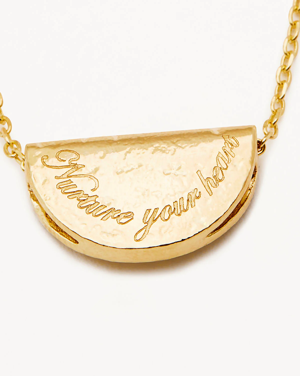 18k Gold Vermeil Lotus Birthstone Necklace - May - Emerald - Image 4