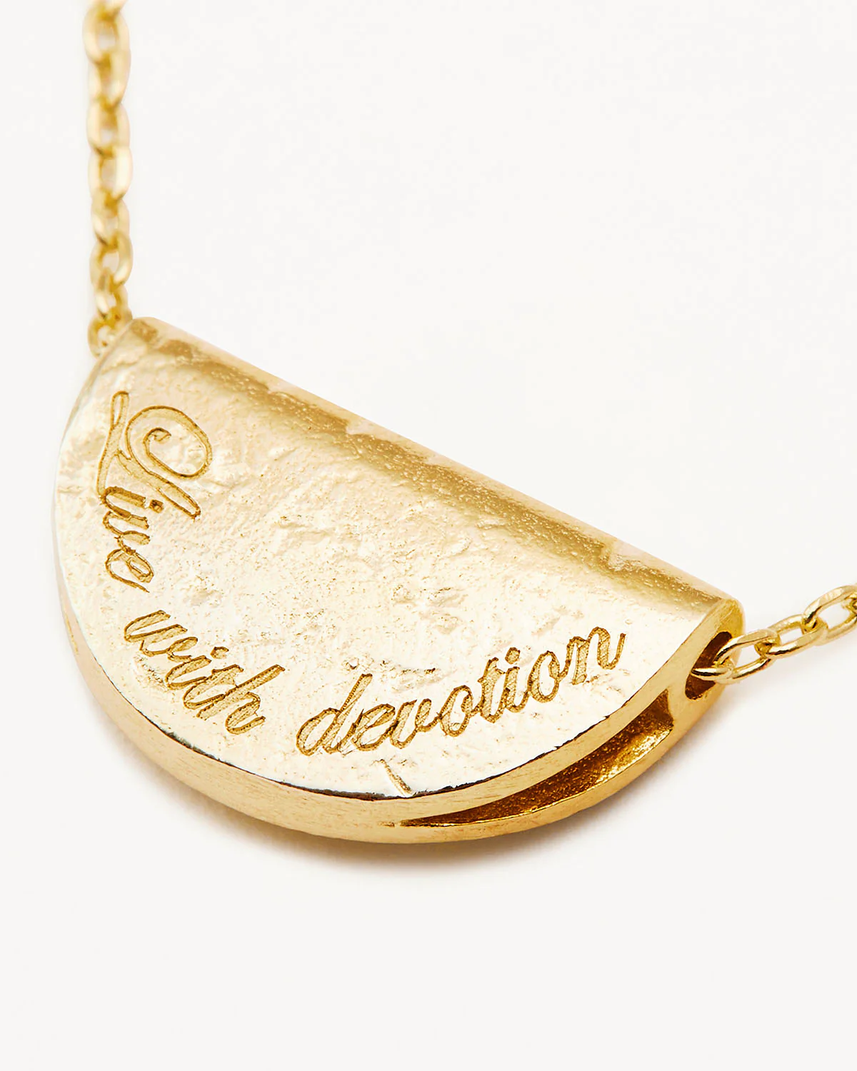 18k Gold Vermeil Lotus Birthstone Necklace - September - Sapphire - Image 4