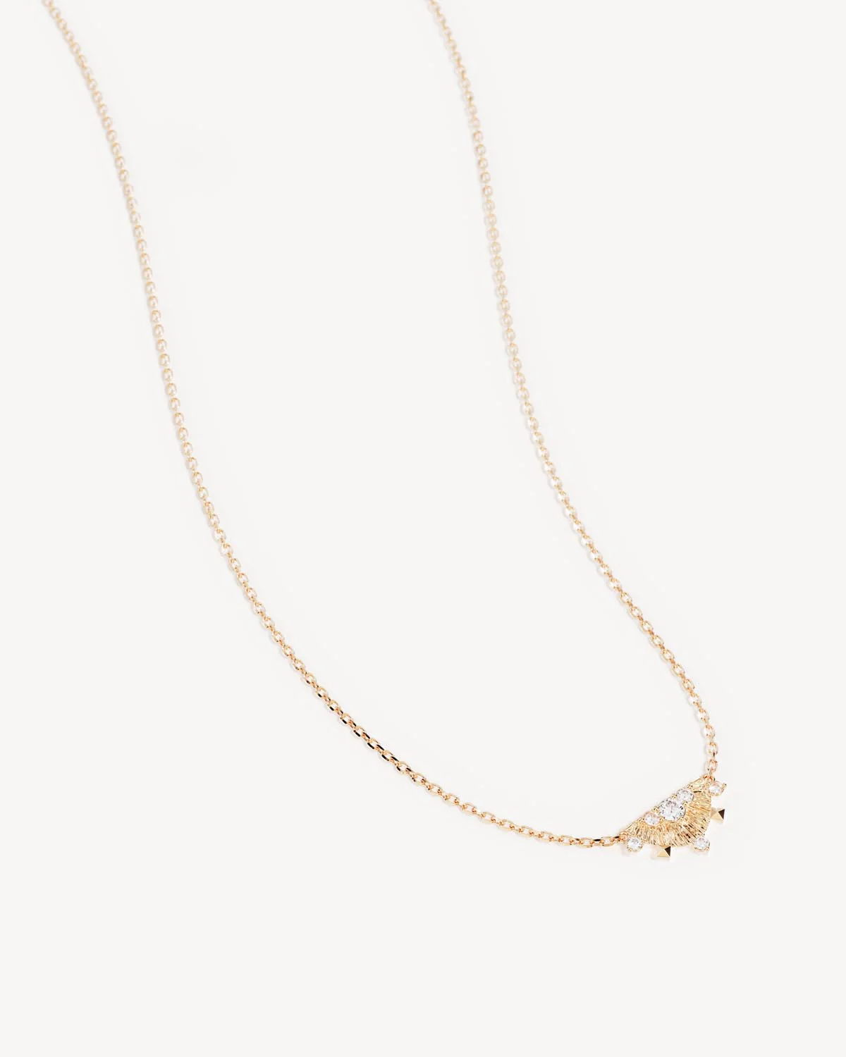 18k Gold Vermeil Lotus Rain Necklace - Image 3