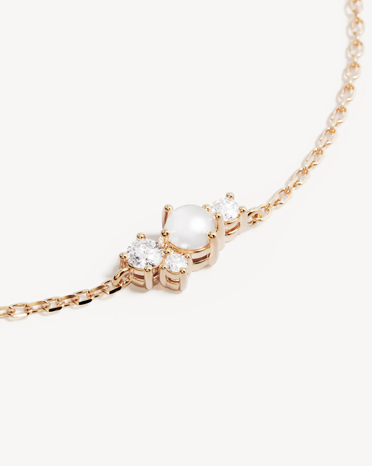 18k Gold Vermeil Love in Stillness Pearl Bracelet - Image 3