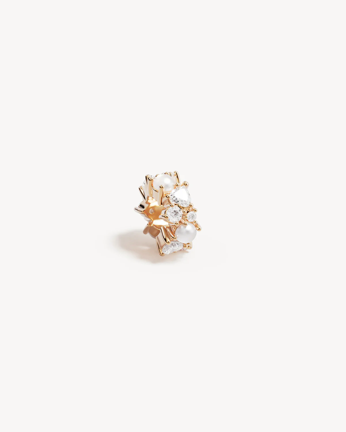 18k Gold Vermeil Love in Stillness Pearl Petal Charm