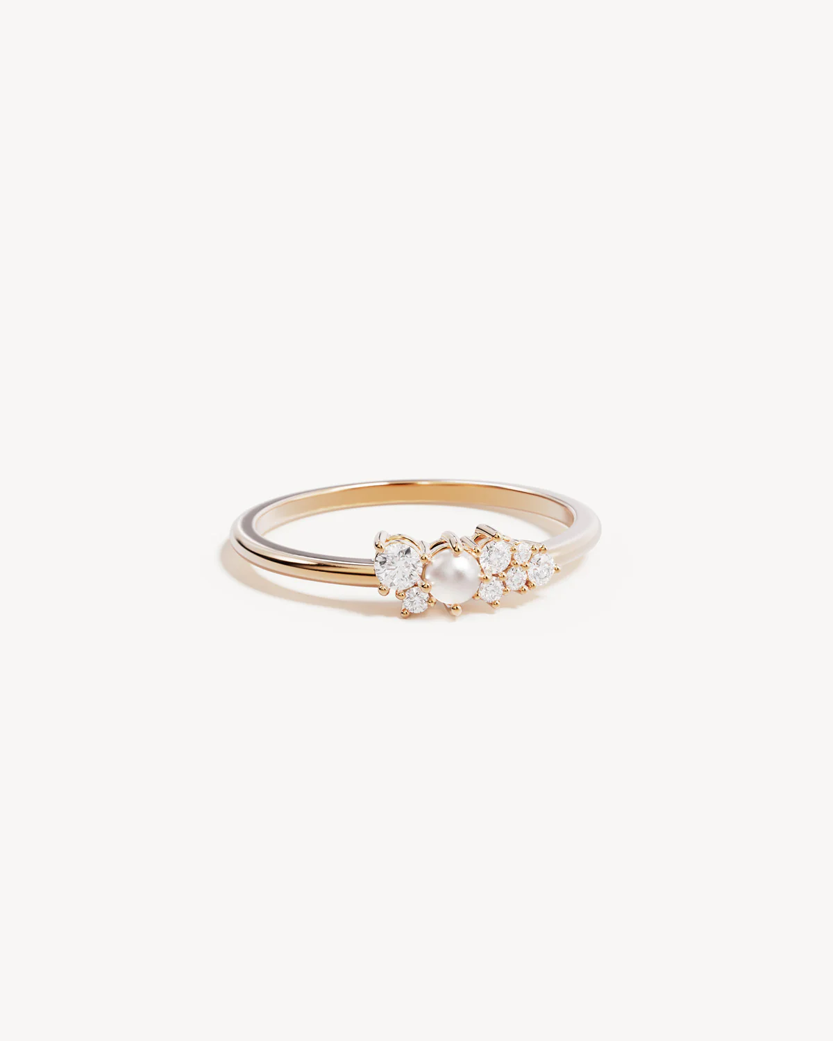 18k Gold Vermeil Love in Stillness Pearl Ring