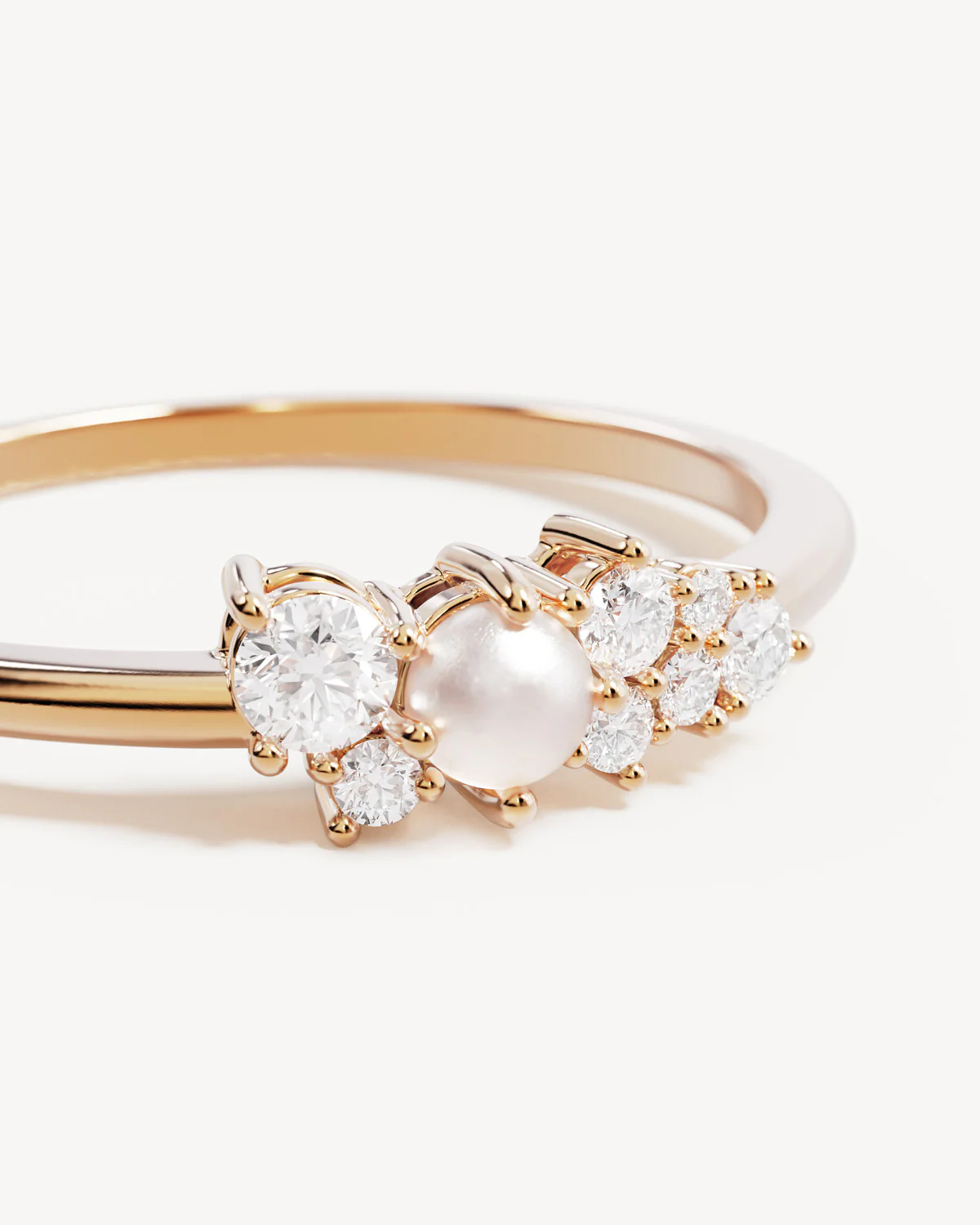 18k Gold Vermeil Love in Stillness Pearl Ring - Image 3