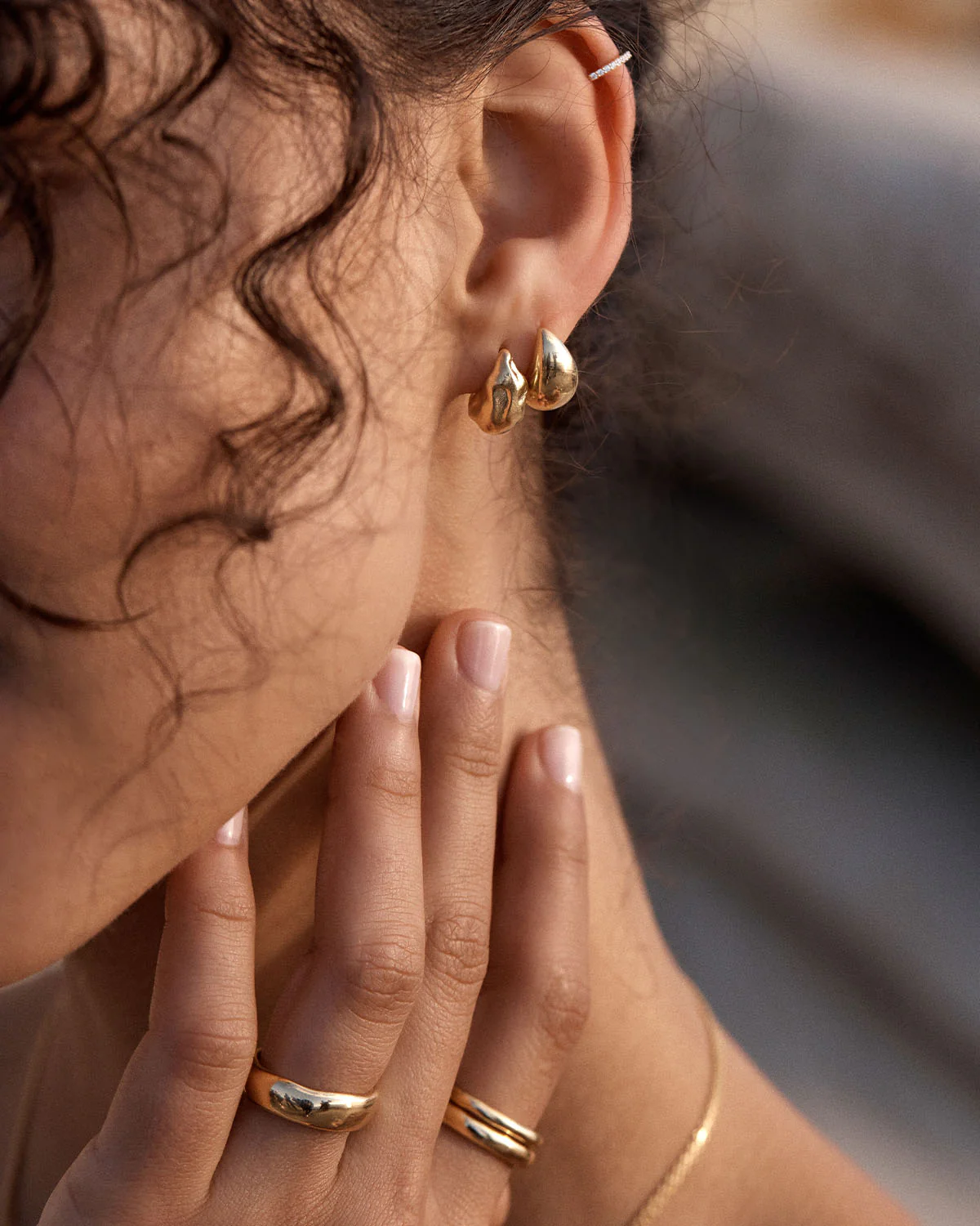 18k Gold Vermeil Made of Magic Small Earrings - Image 4