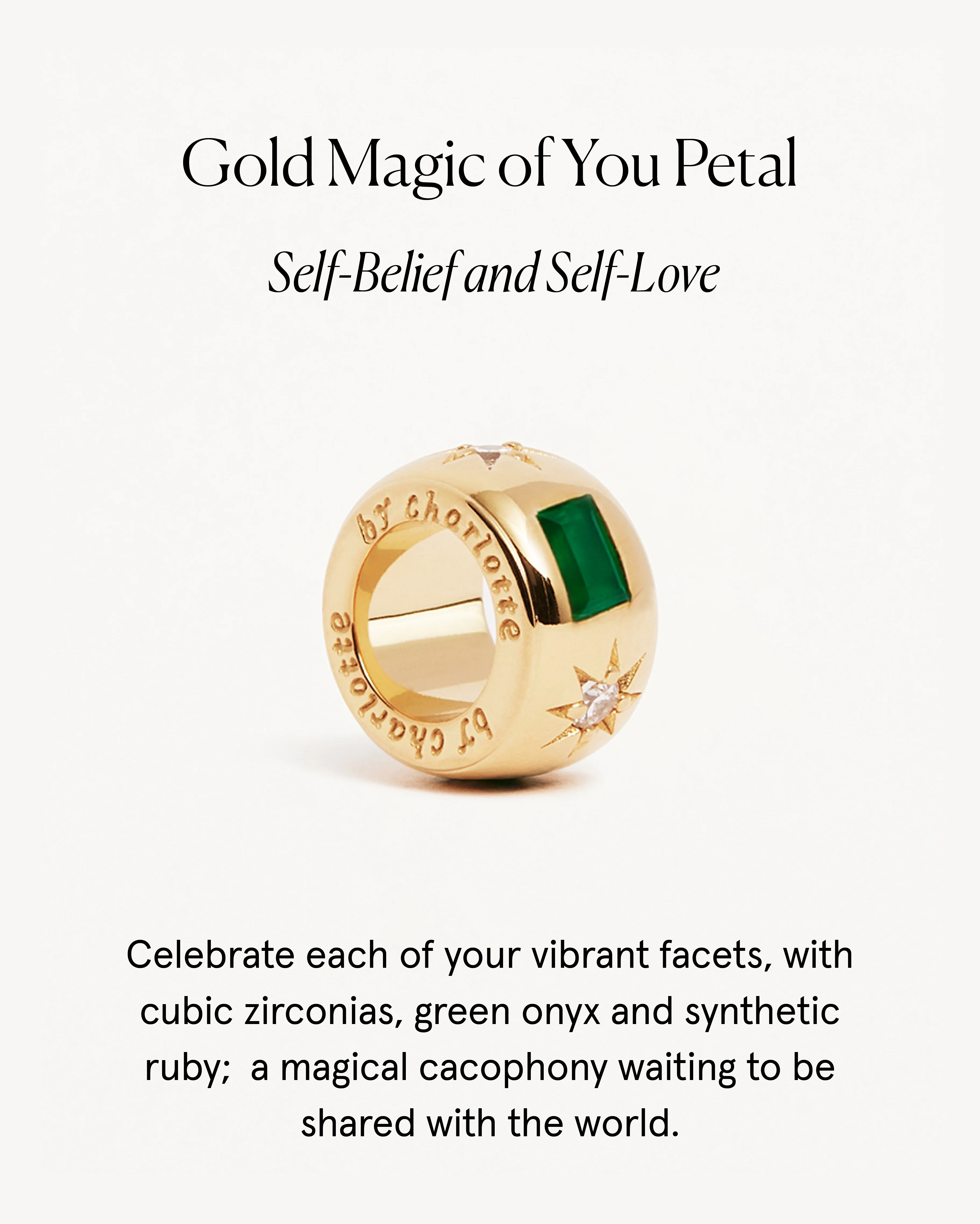 18k Gold Vermeil Magic of You Petal Charm - Image 5