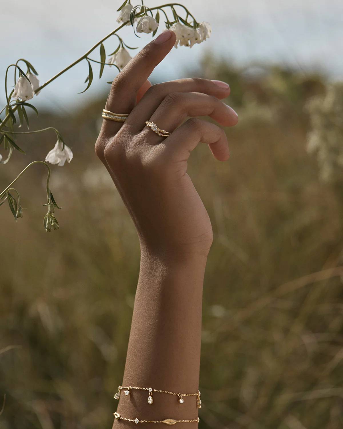 18k Gold Vermeil No Rain, No Flowers Bracelet - Image 5