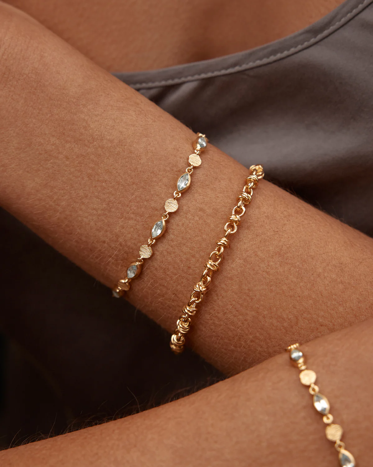 18k Gold Vermeil Protection of Eye Bracelet - Image 4