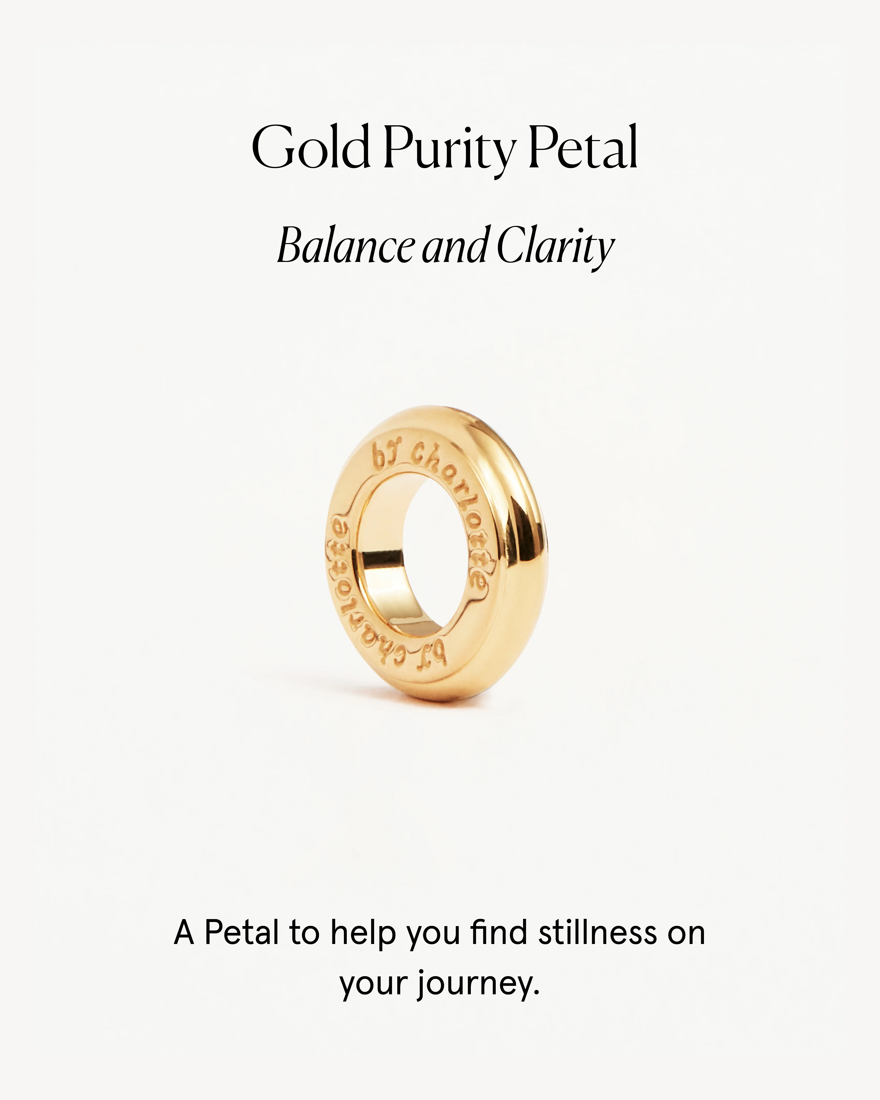 18k Gold Vermeil Purity Petal Charm - Image 5