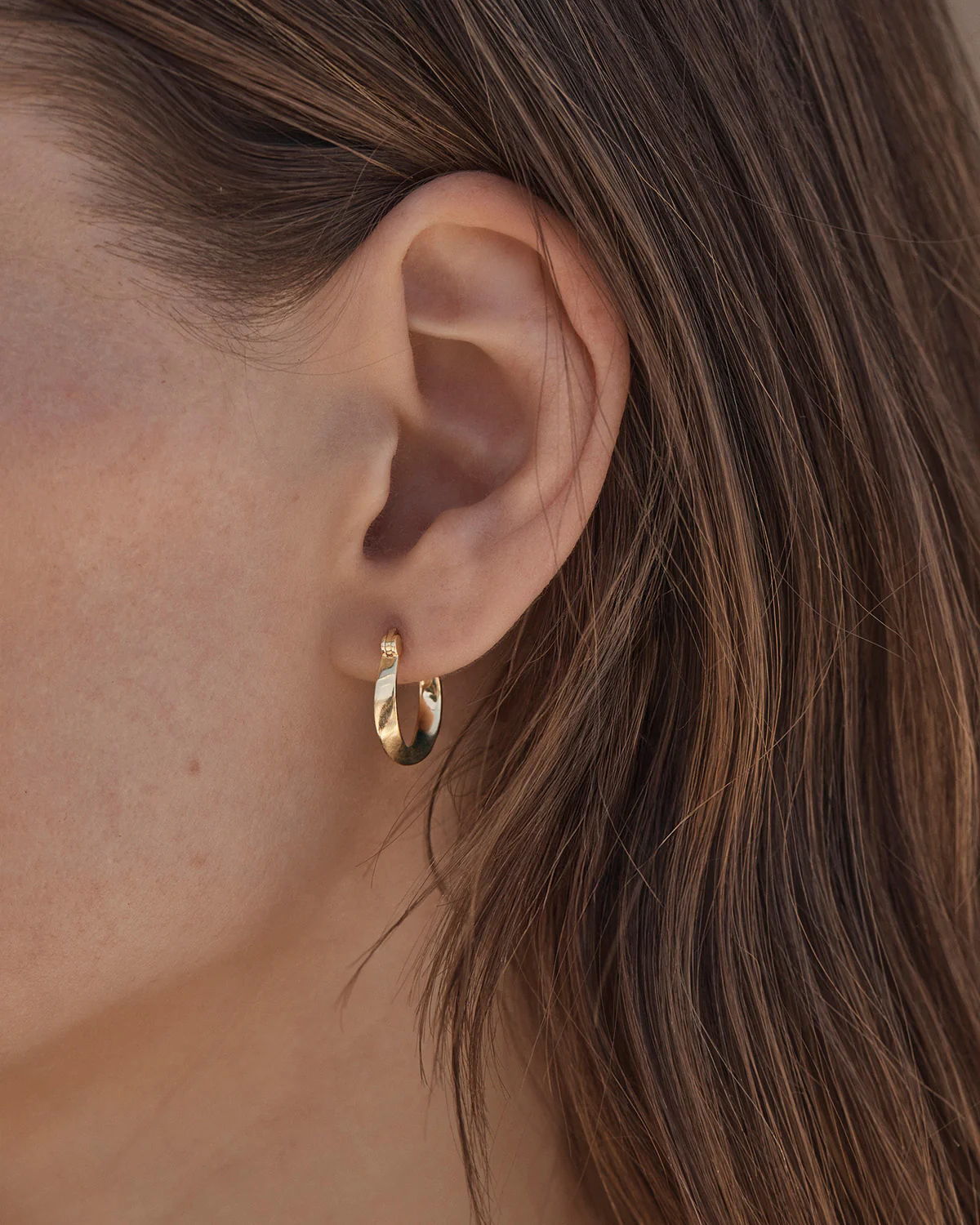 18k Gold Vermeil Return to Love Hoops - Image 2