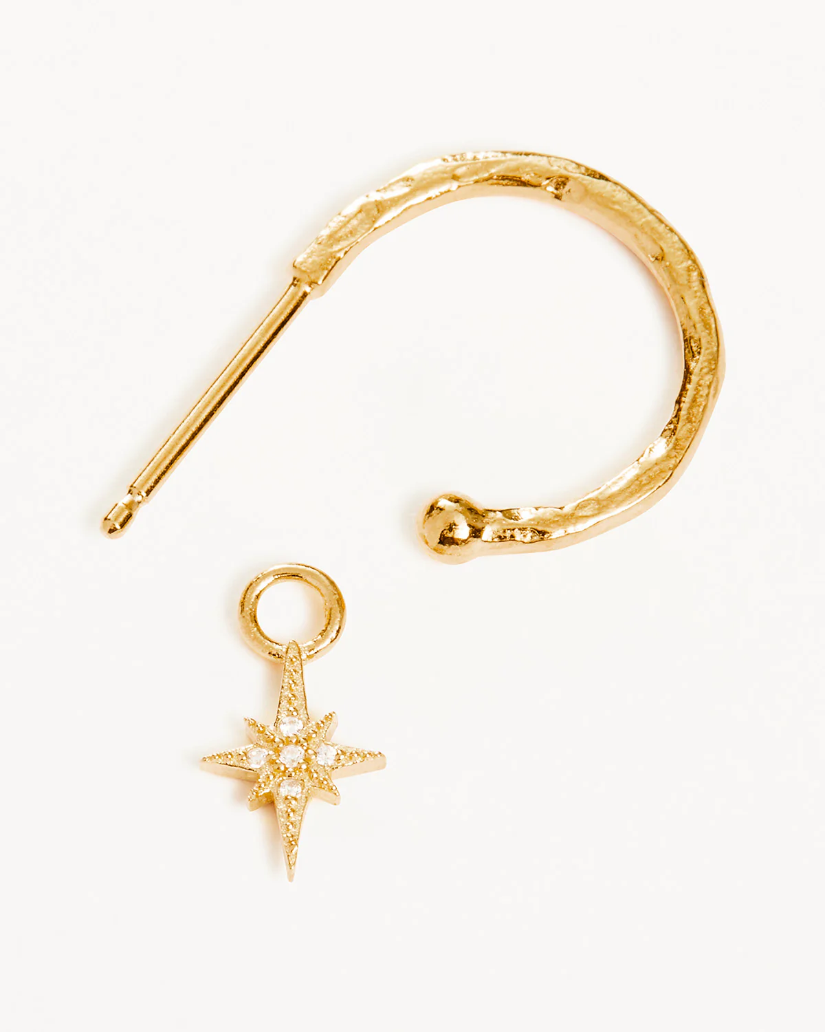 18k Gold Vermeil Starlight Hoops - Image 3