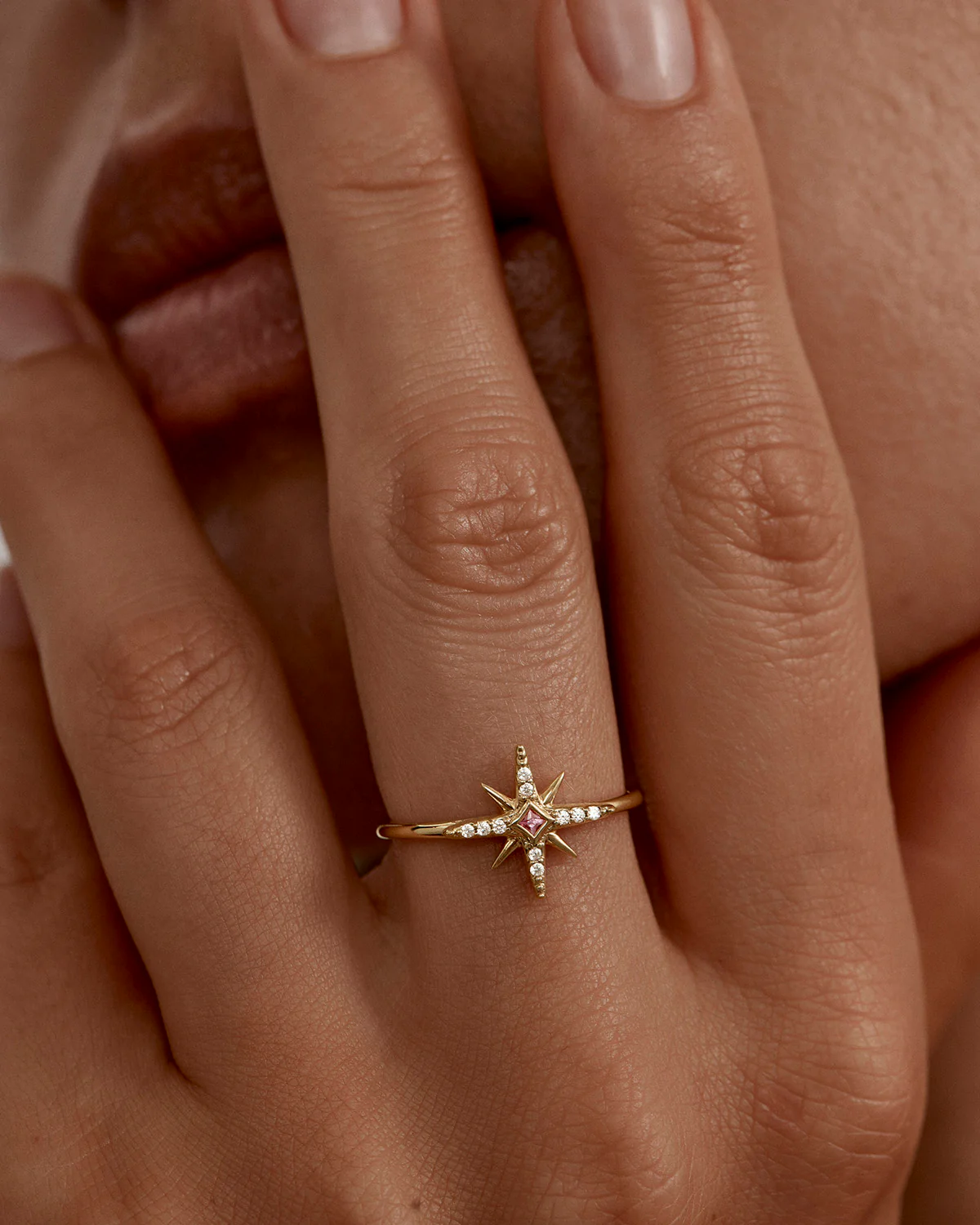18k Gold Vermeil Starry Night Ring - Image 2