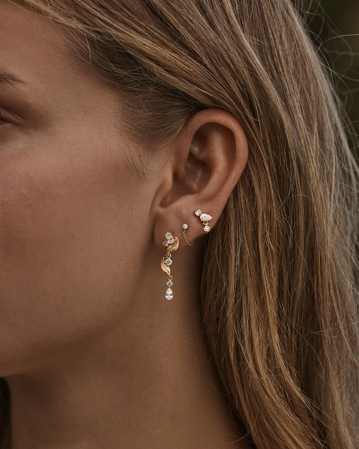 18k Gold Vermeil Through the Seasons Drop Earrings - Image 5