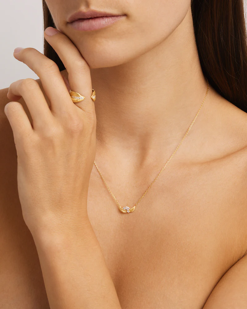 18k Gold Vermeil Through the Seasons Necklace - Image 2