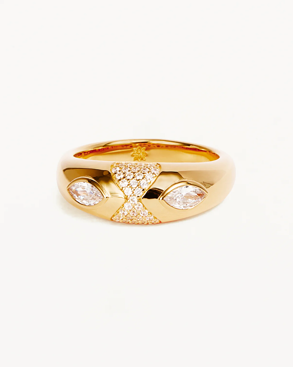 18k Gold Vermeil Watchful Gaze Ring - Image 3
