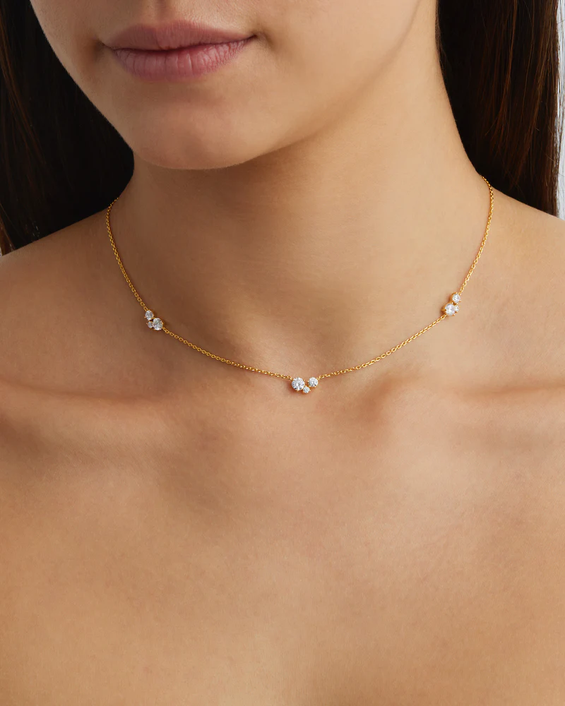 18k Gold Vermeil Whispers of Love Choker - Image 2