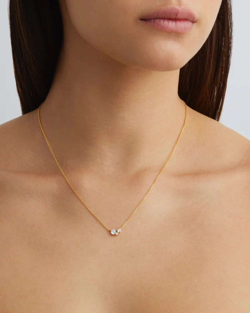 18k Gold Vermeil Whispers of Love Necklace - Image 4