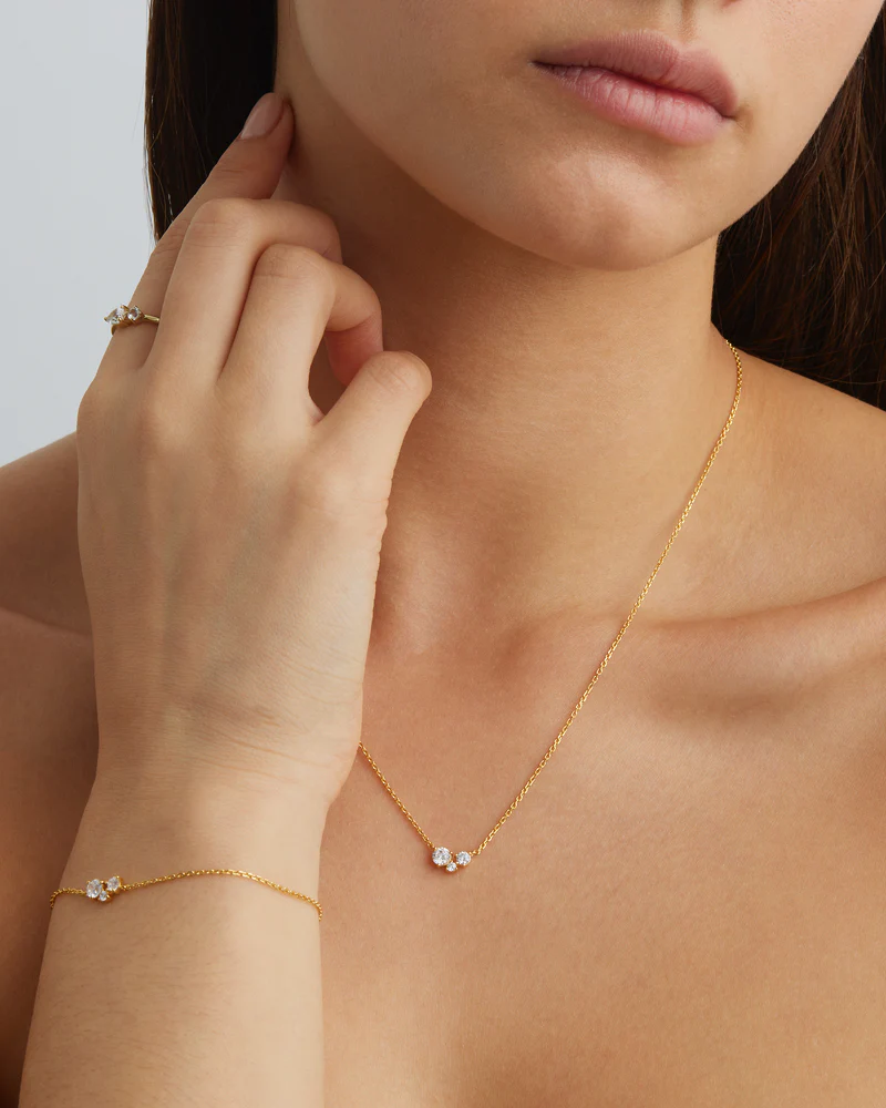 18k Gold Vermeil Whispers of Love Necklace - Image 5