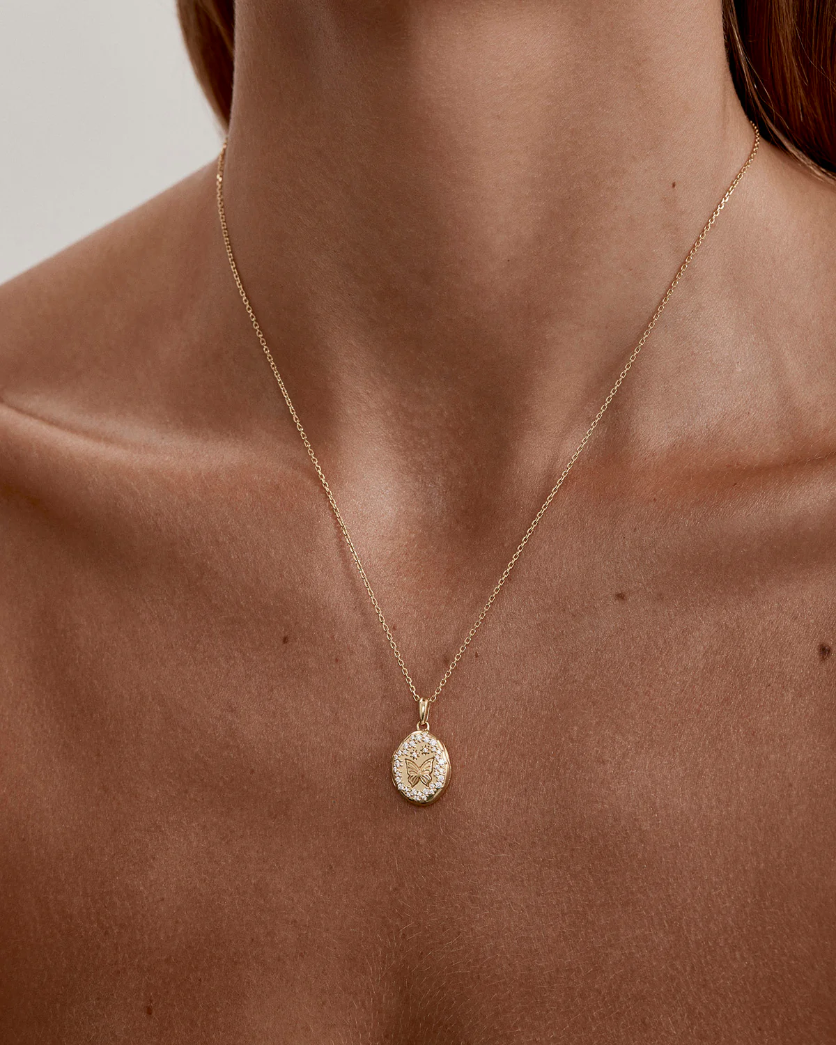 18k Gold Vermeil With Freedom I Become Locket Pendant - Image 2