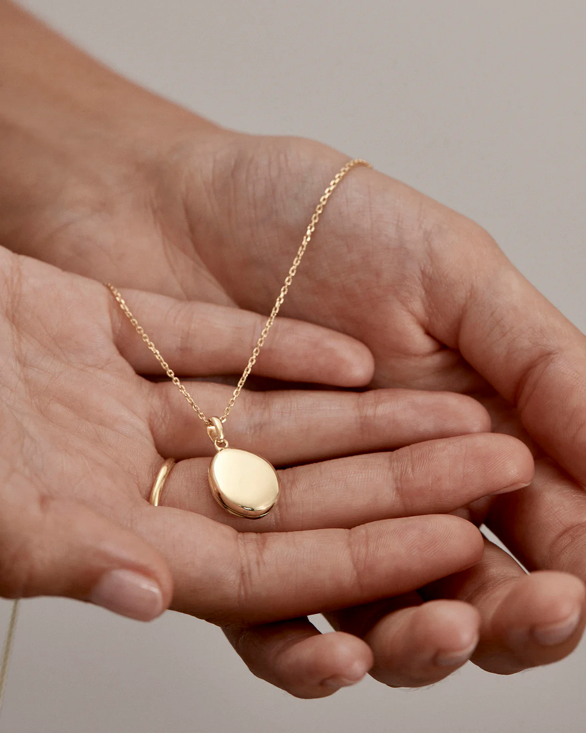 18k Gold Vermeil With Freedom I Become Locket Pendant - Image 6