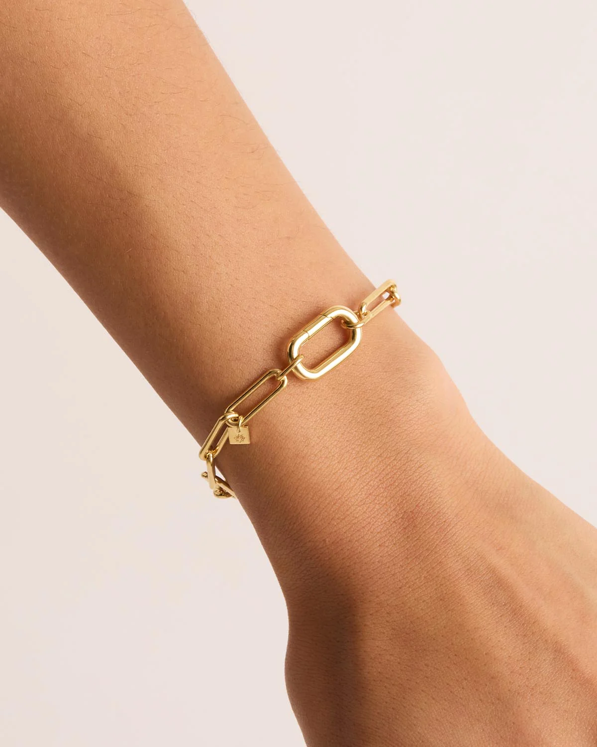 18k Gold Vermeil With Love Annex Link Bracelet - Image 4