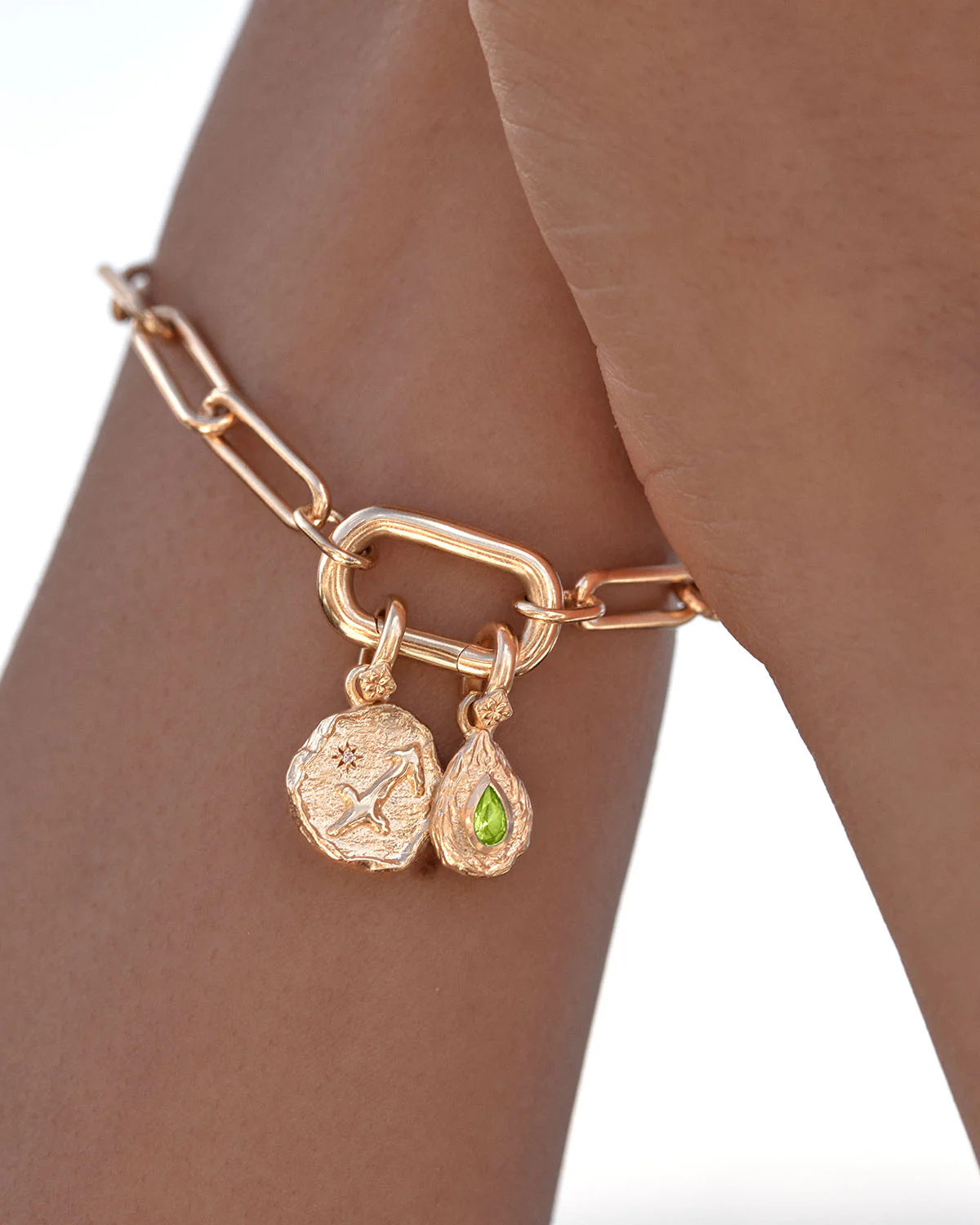 18k Gold Vermeil With Love Annex Link Bracelet - Image 6
