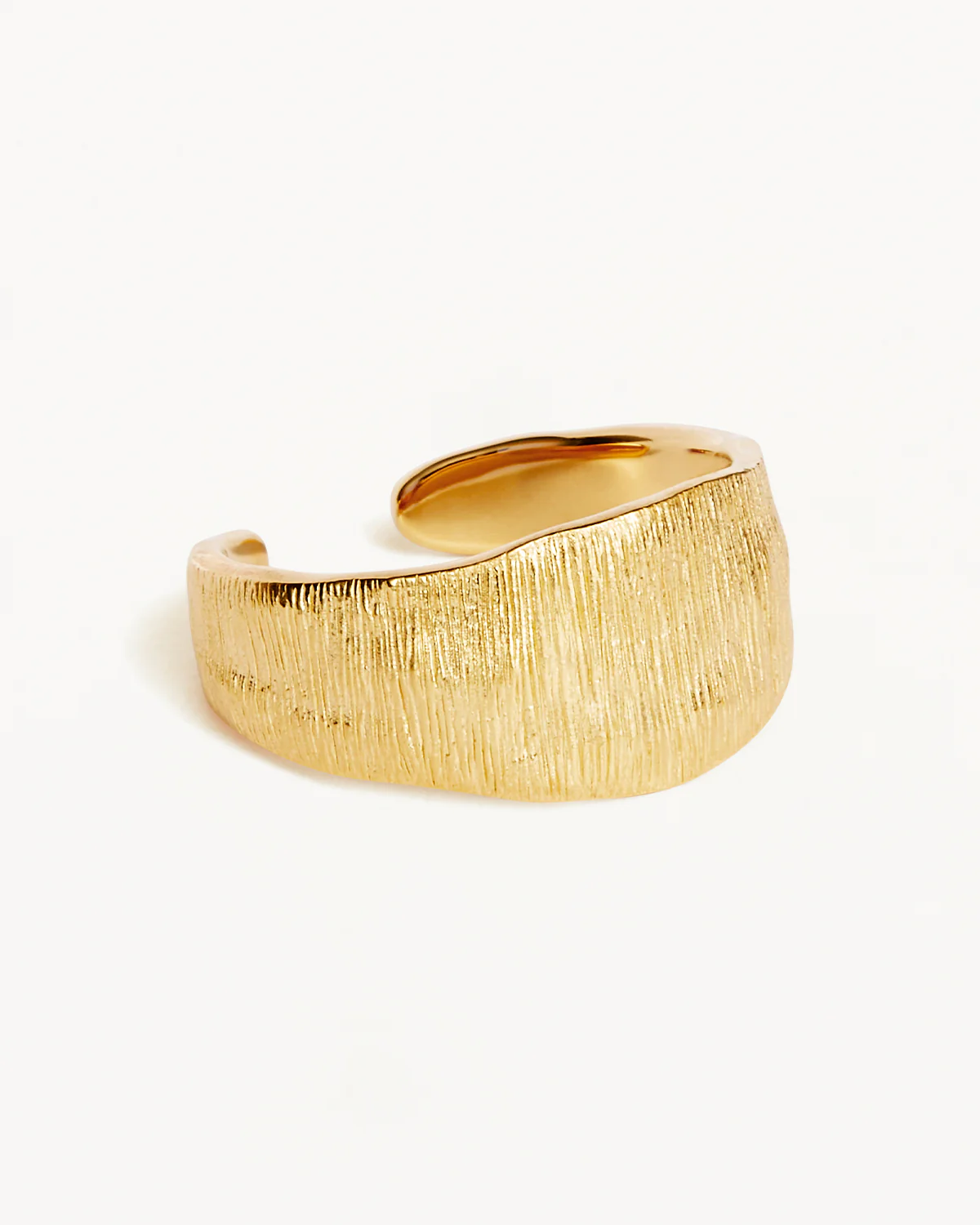 18k Gold Vermeil Woven Light Ring - Image 3