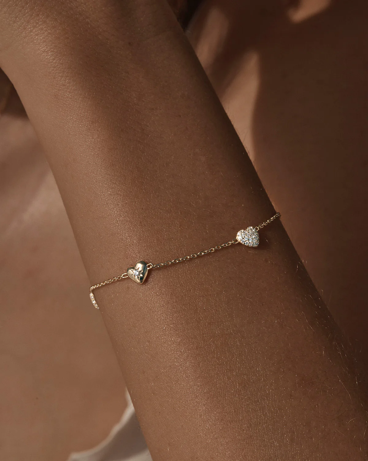 18k Gold Vermeil You Have My Heart Charm Bracelet - Image 2