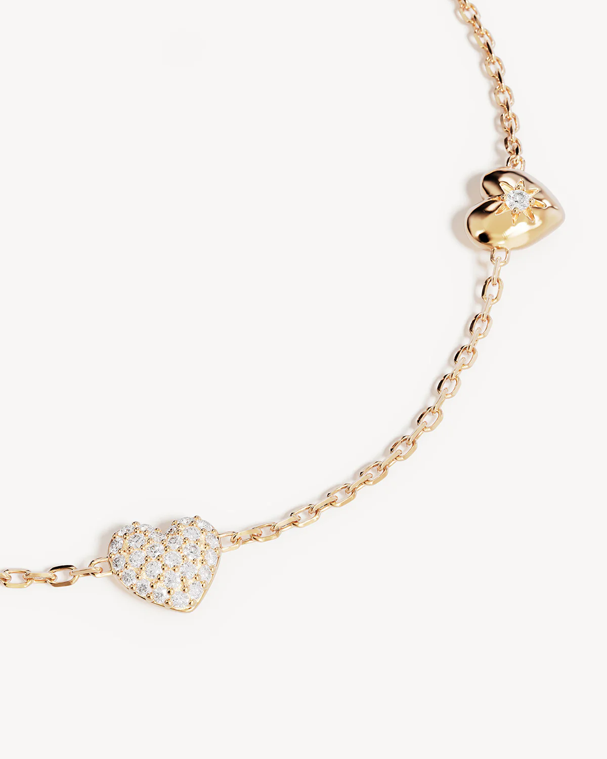 18k Gold Vermeil You Have My Heart Charm Bracelet - Image 3