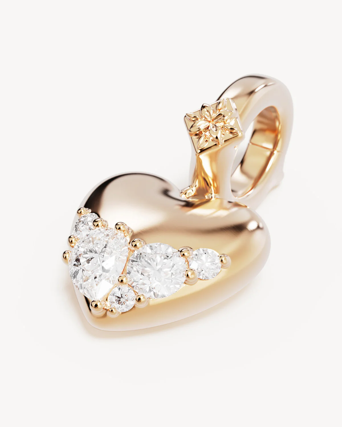 18k Gold Vermeil You Have My Heart Pendant - Image 4