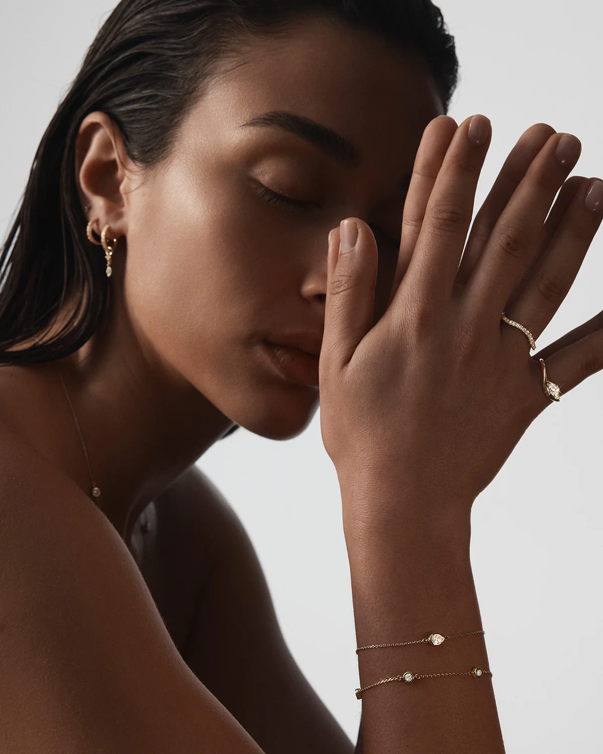 9k Solid Gold Echoes of Her 0.3ct Lab-Grown Diamond Bracelet - Image 4