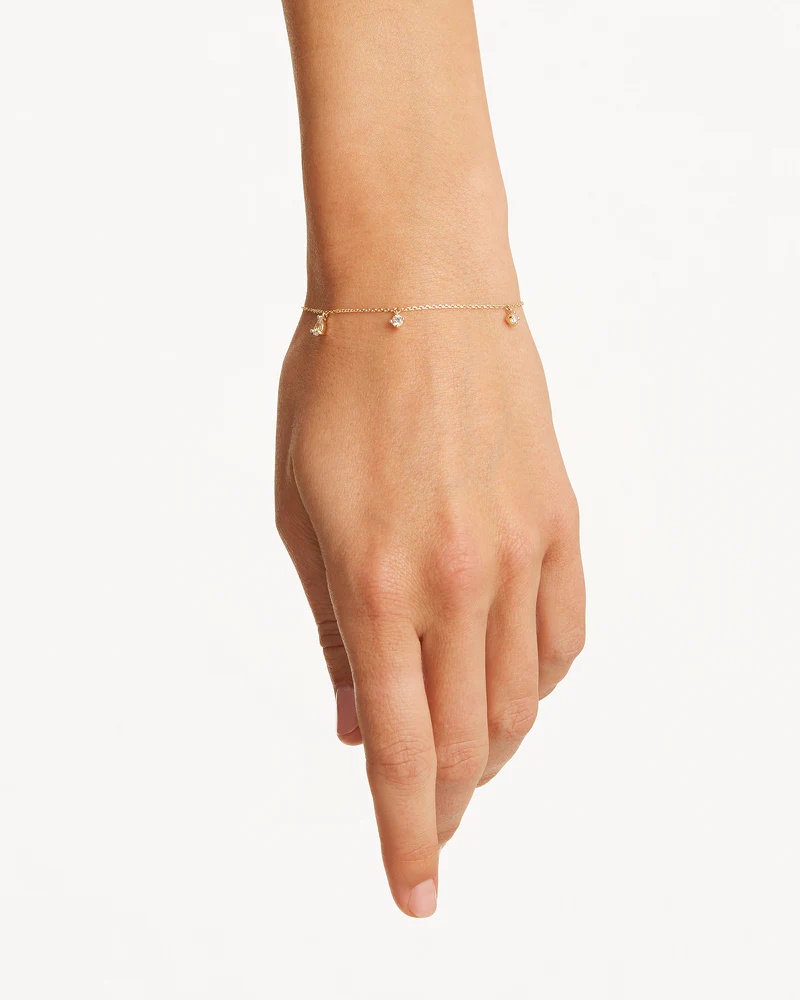 9k Solid Gold Morning Light 0.4ct Lab-Grown Diamond Bracelet - Image 2