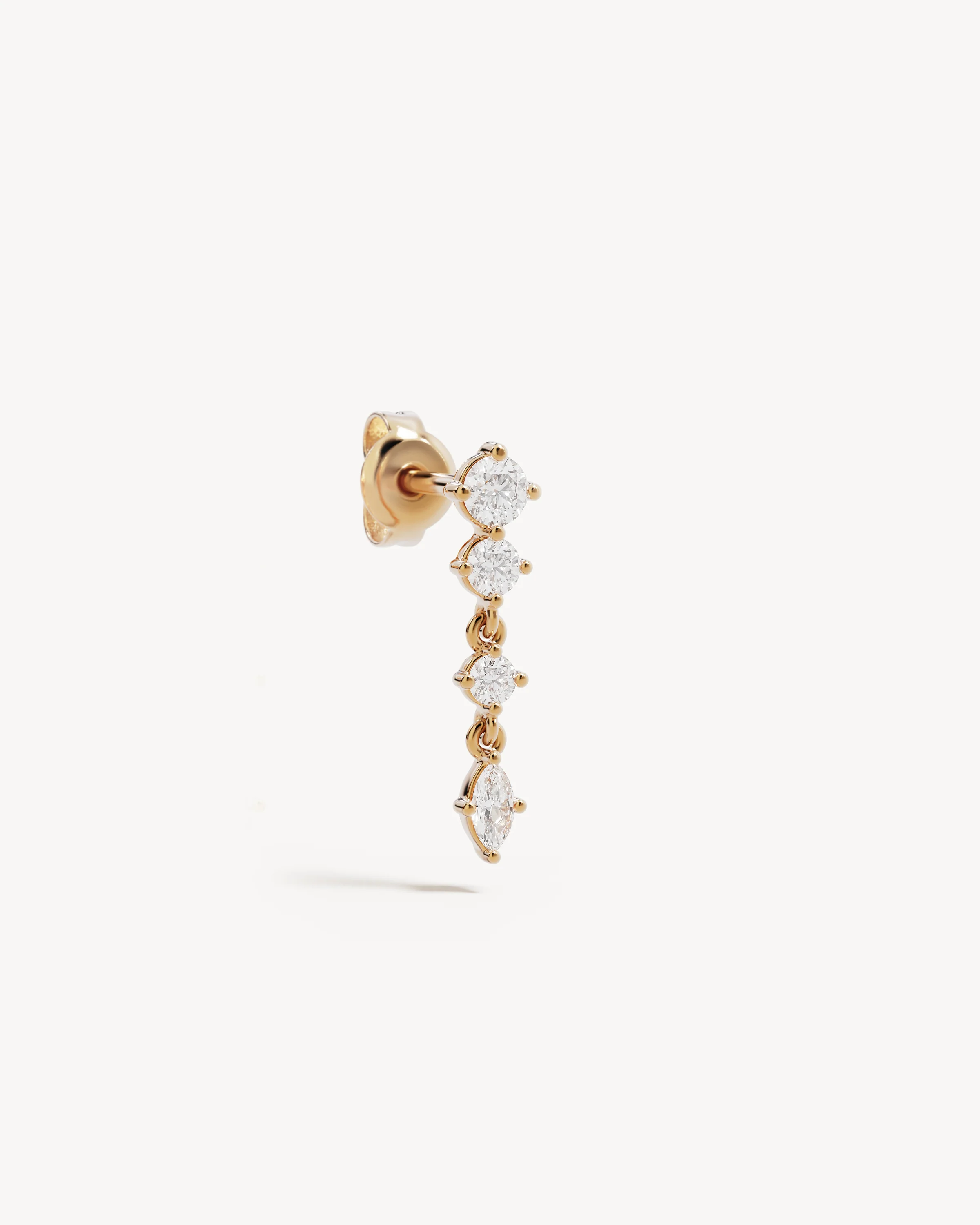 9k Solid Gold She Blooms 0.28ct Lab-Grown Diamond Drop Earring