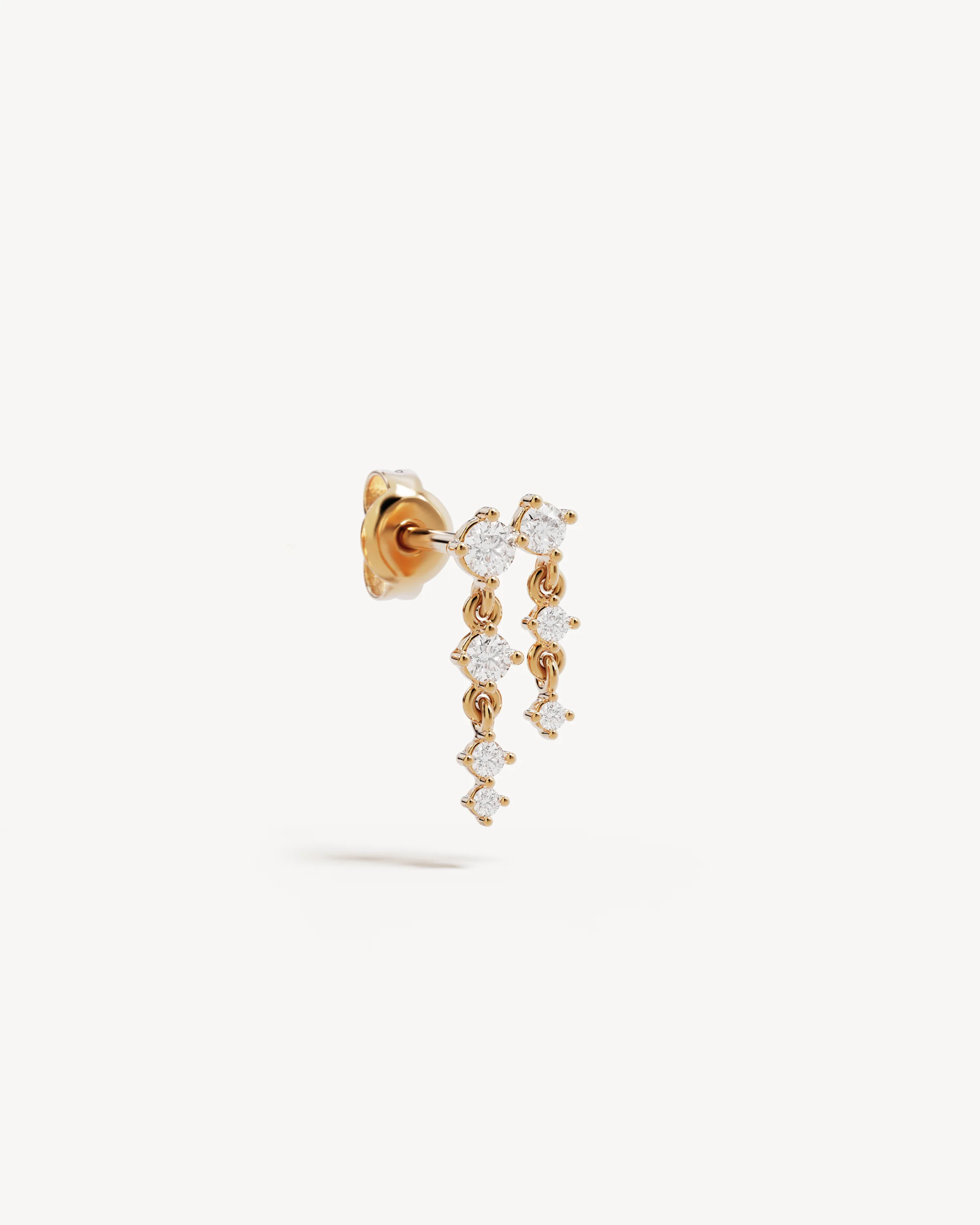 9k Solid Gold She Will Rise 0.2ct Lab-Grown Diamond Drop Earring - Right