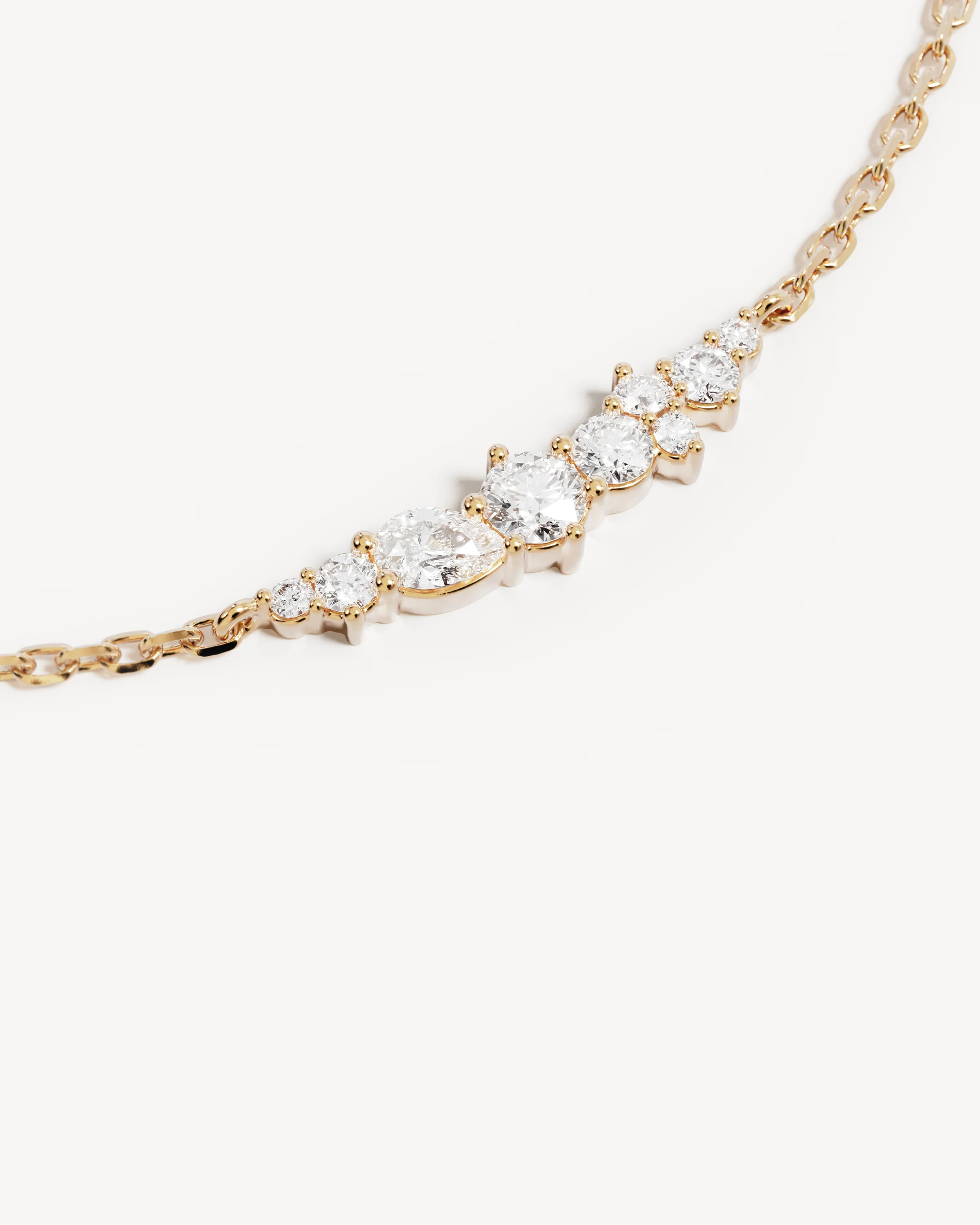 9k Solid Gold Sunkissed Stillness 0.3ct Lab-Grown Diamond Bracelet - Image 3