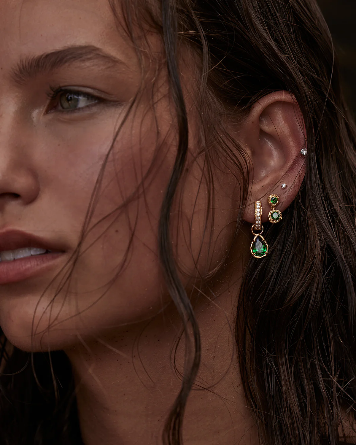 18k Gold Vermeil Depth of You Drop Earrings - Image 4