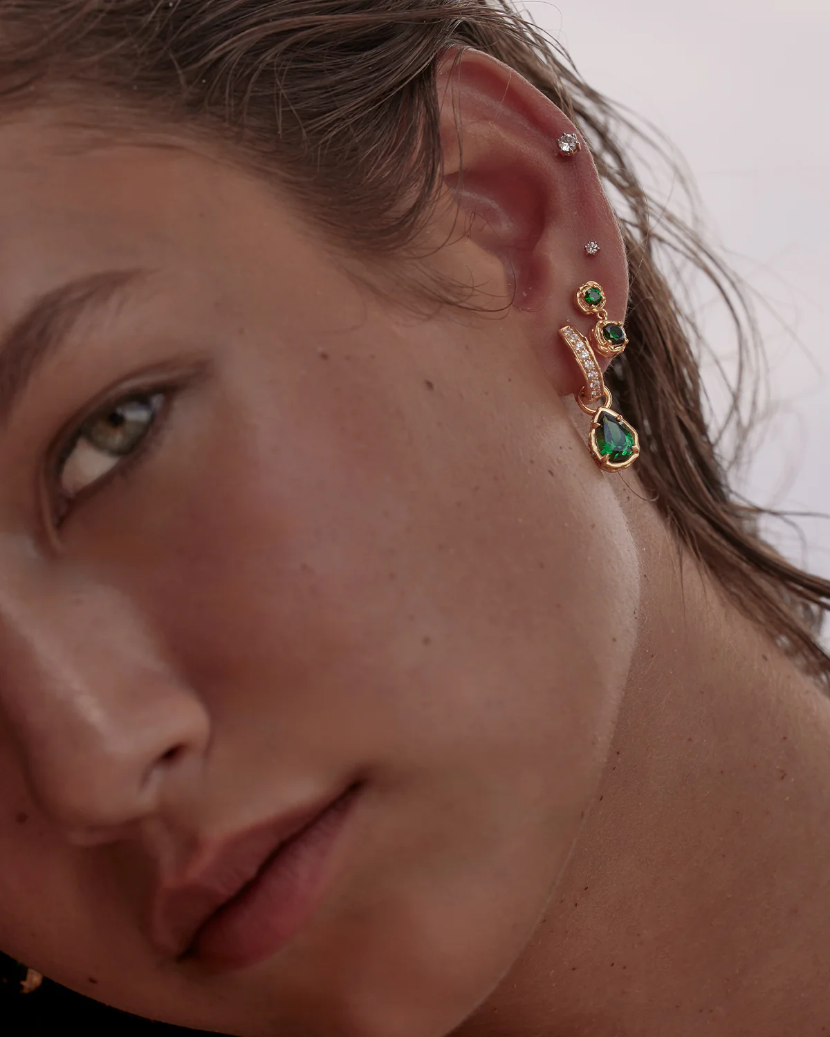 18k Gold Vermeil Depth of You Drop Earrings - Image 6