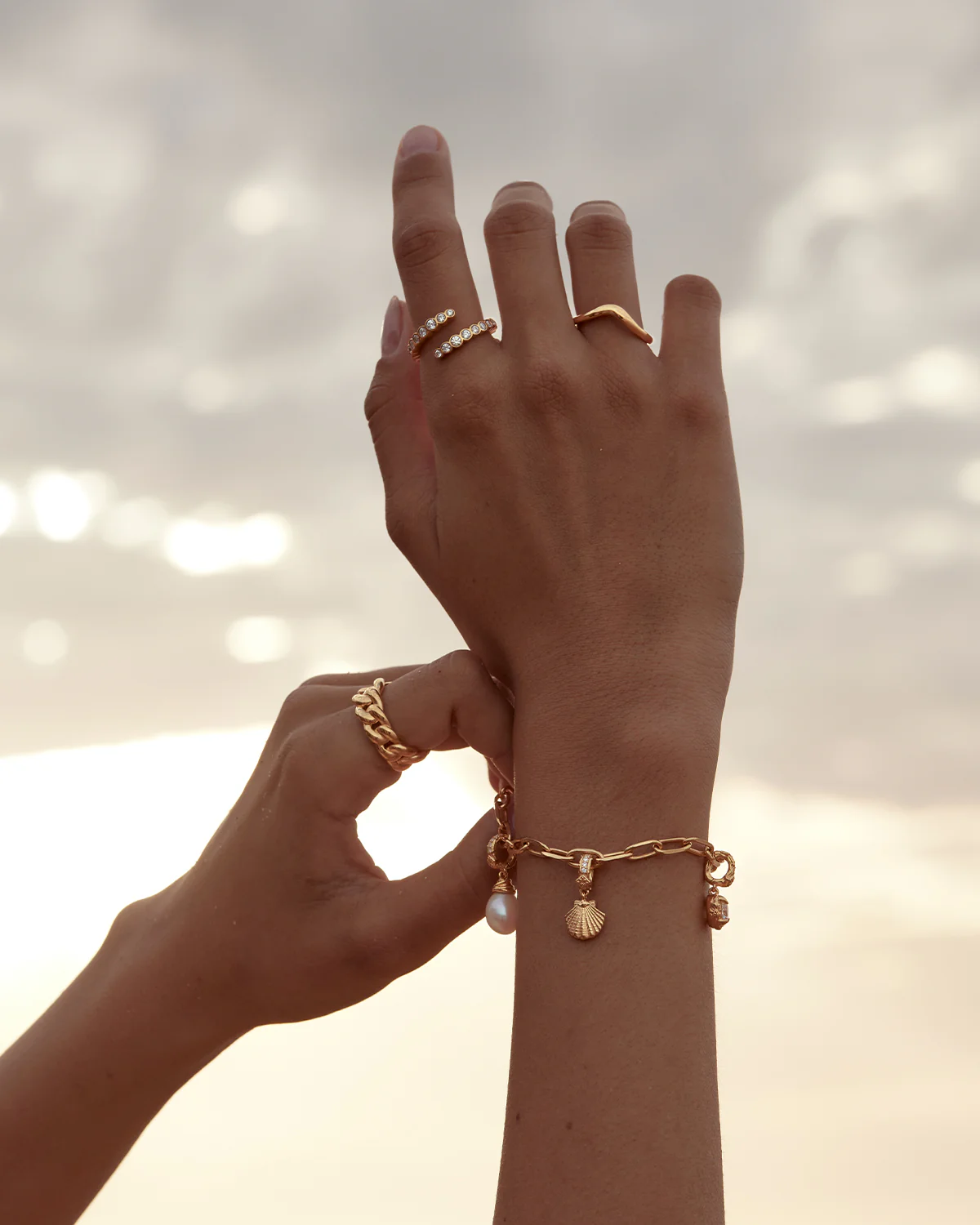 18k Gold Vermeil Flow of Life Ring - Image 4