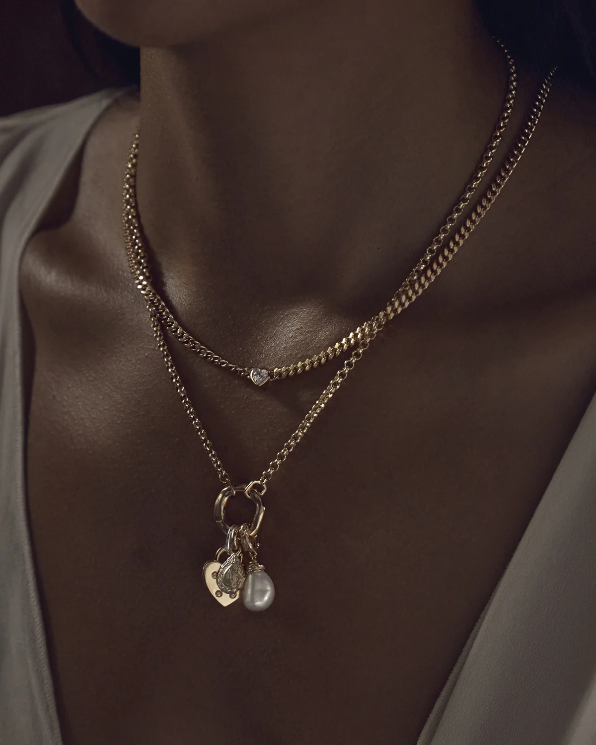 18k Gold Vermeil Horizon Annex Link Necklace - Image 5