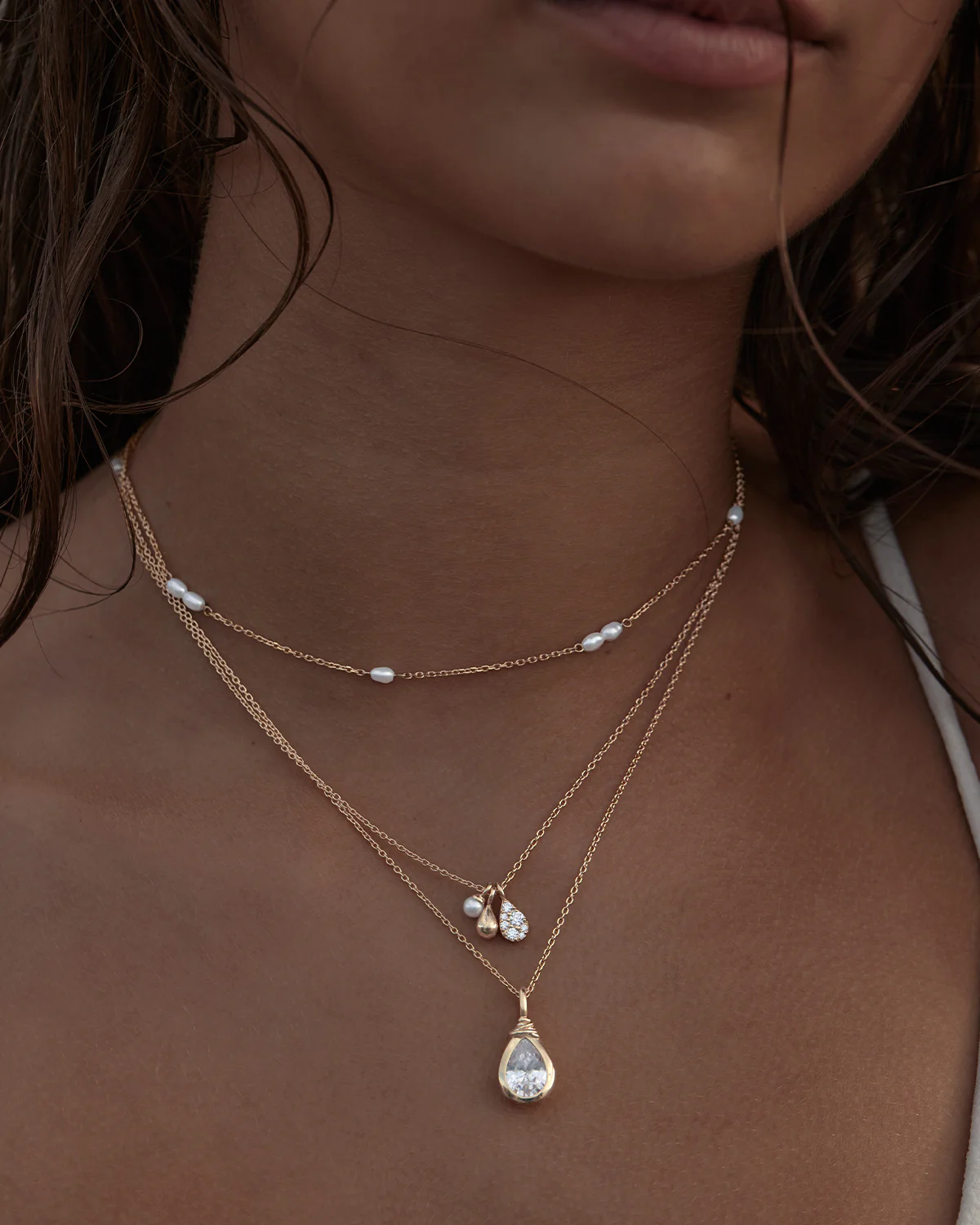 18k Gold Vermeil Serene Dreams Pearl Choker - Image 5