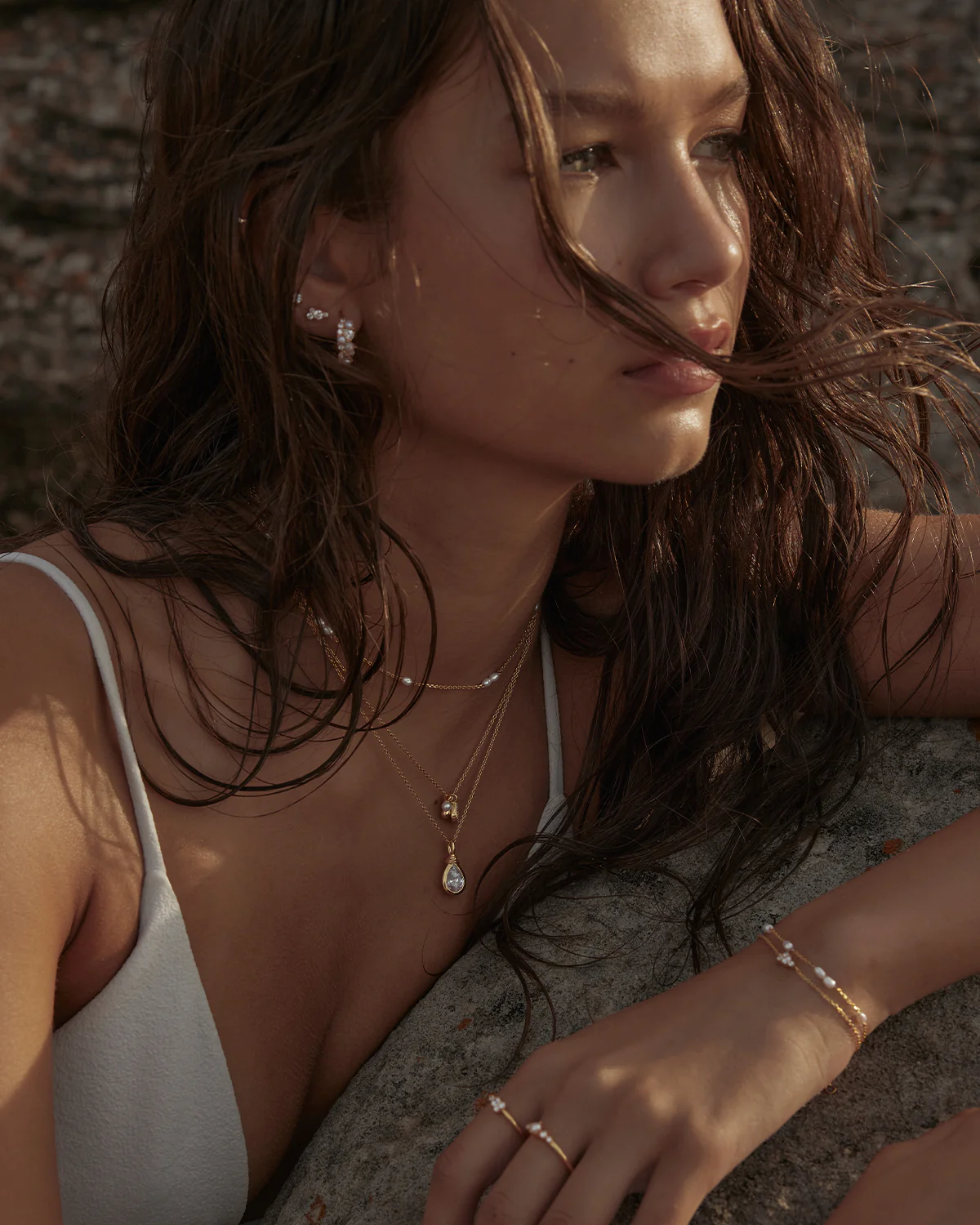 18k Gold Vermeil Serene Dreams Pearl Choker - Image 7