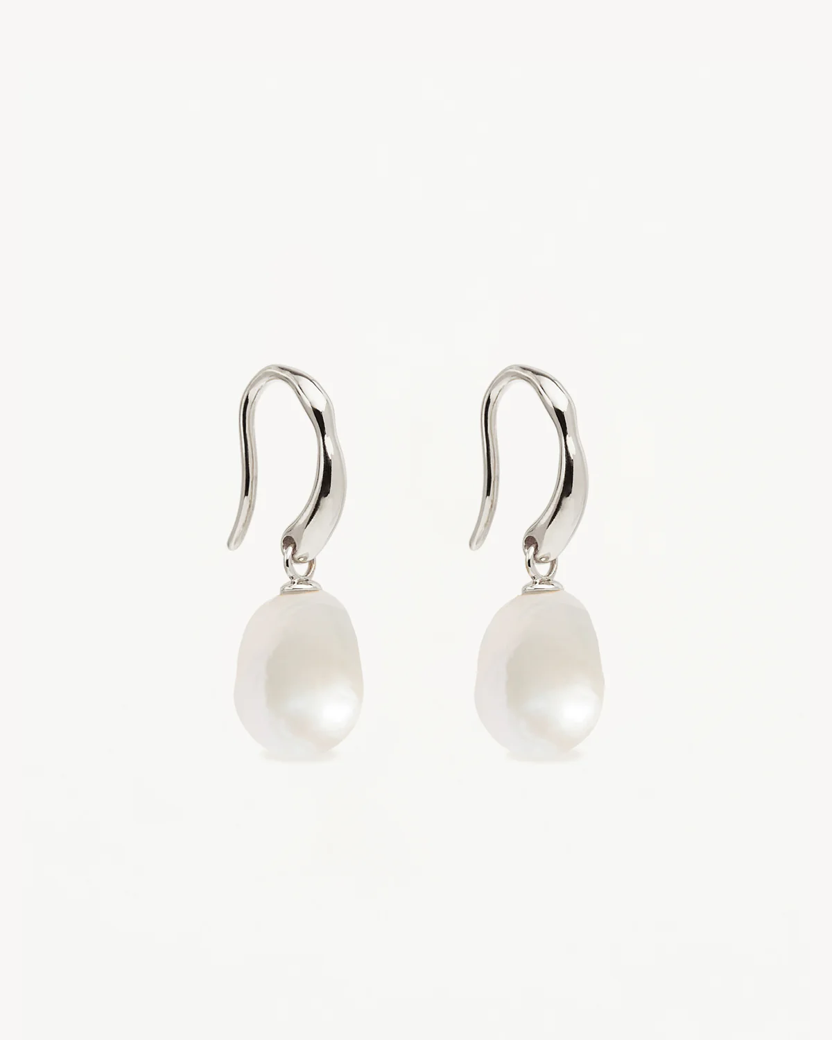 Sterling Silver Harmony Pearl Hook Earrings