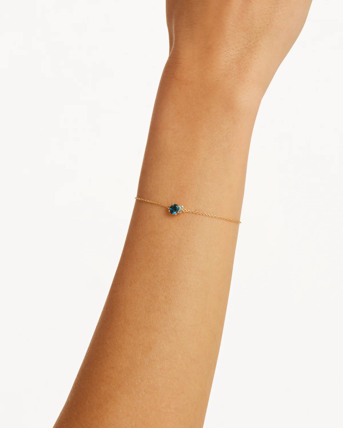 18k Gold Vermeil Kindred Birthstone Bracelet - December - Image 4