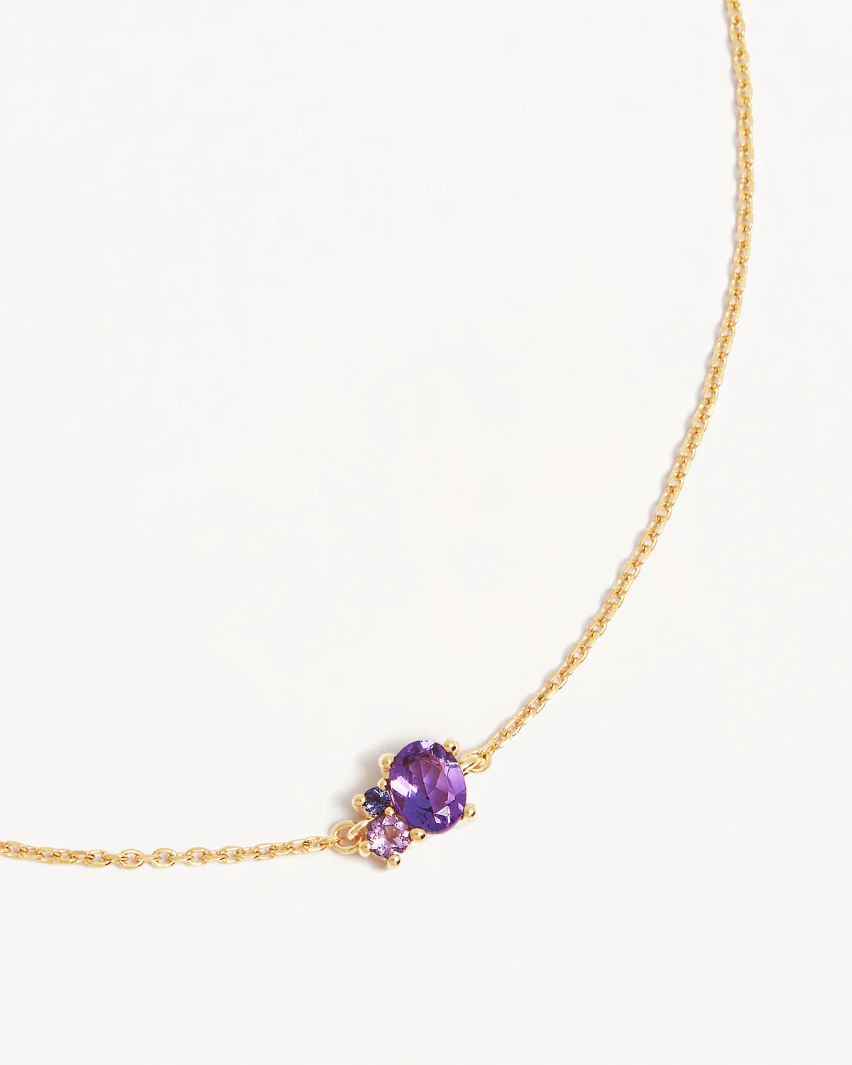 18k Gold Vermeil Kindred Birthstone Bracelet - February - Image 3
