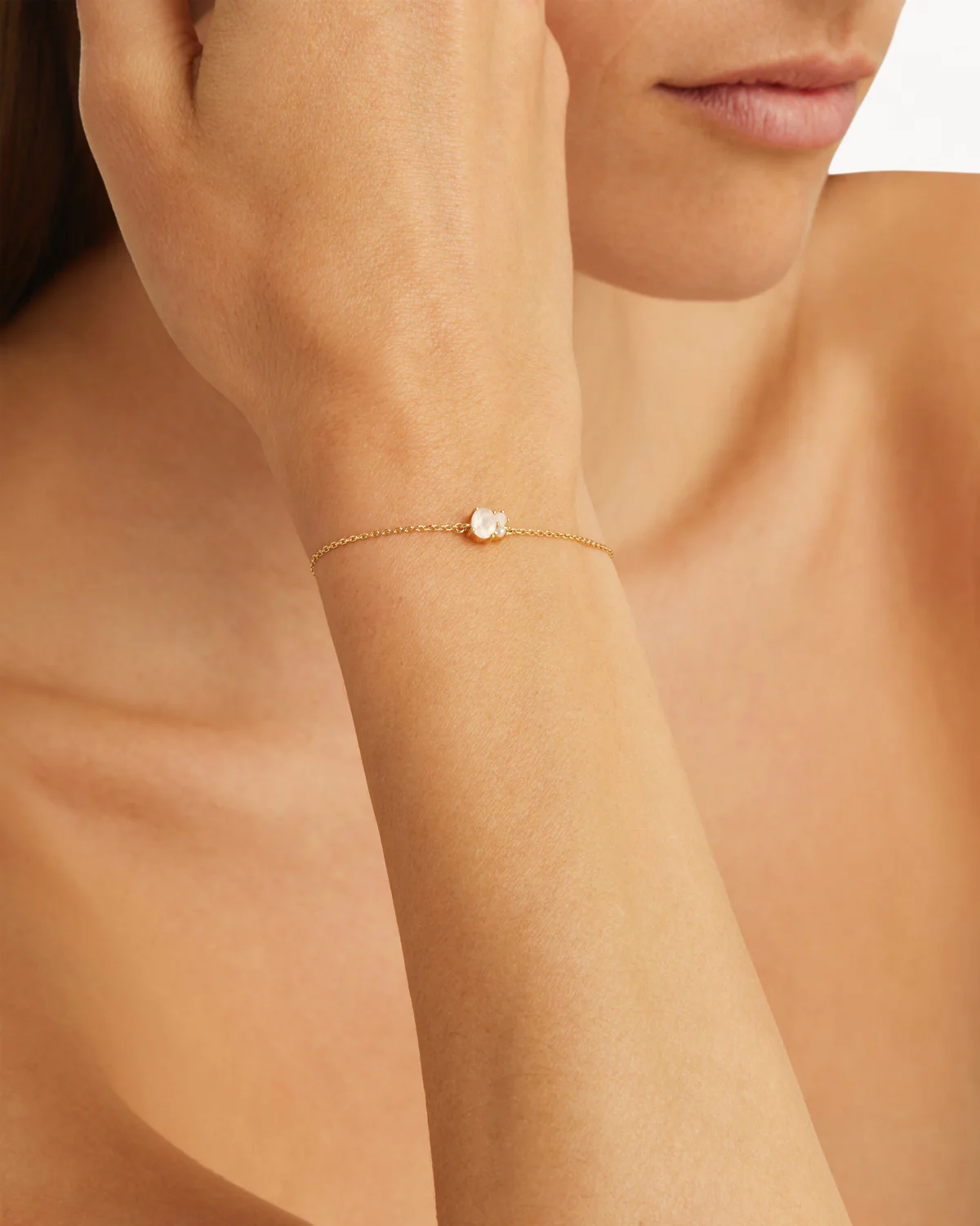 18k Gold Vermeil Kindred Birthstone Bracelet - June - Image 2