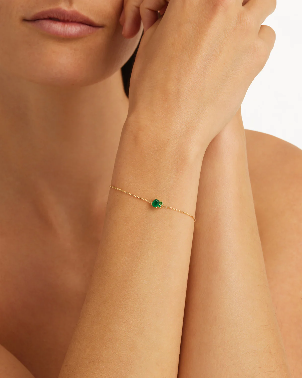 18k Gold Vermeil Kindred Birthstone Bracelet - May - Image 2