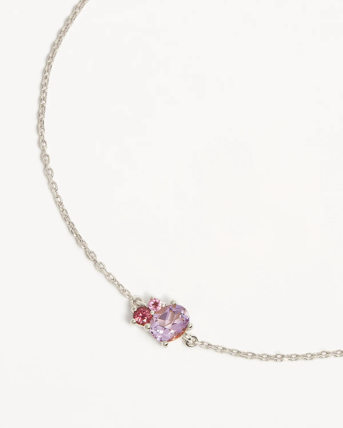 Sterling Silver Kindred Birthstone Bracelet - October - Image 3