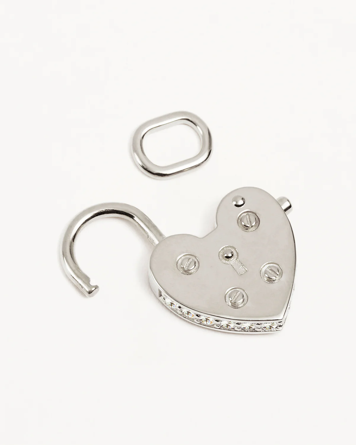 Sterling Silver Love Unlocked Padlock Pendant - Image 3
