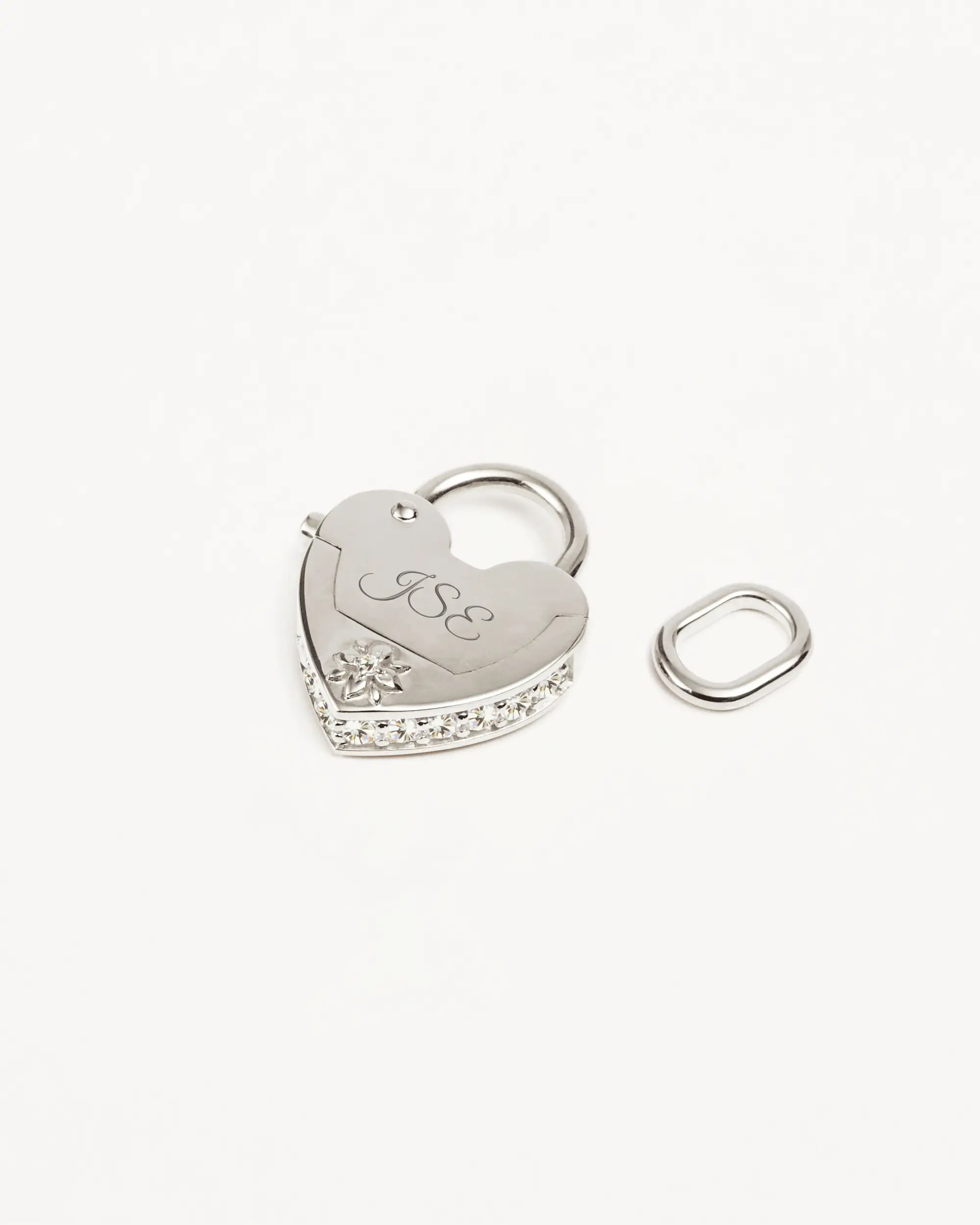 Sterling Silver Love Unlocked Padlock Pendant - Image 4